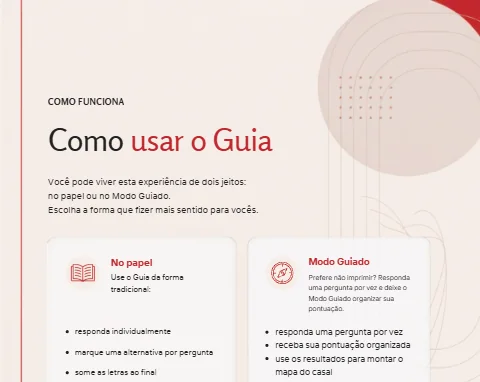 Trecho do Guia da Conexão apresentando o Modo Guiado